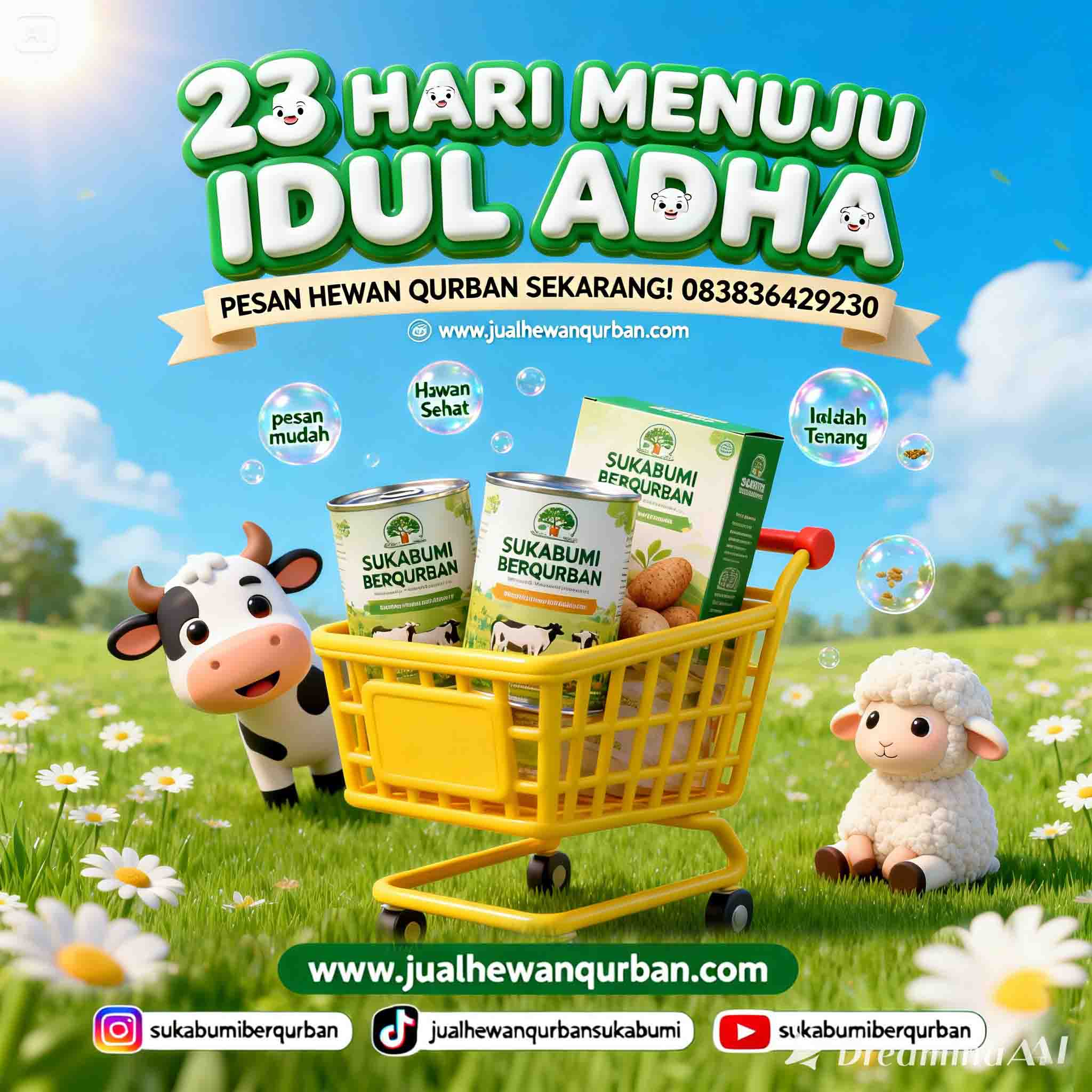jual hewan qurban sukabumi 23 hari menuju idul adha